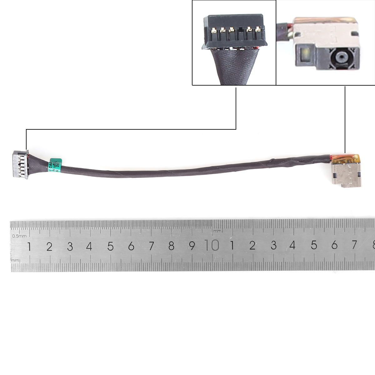 Picture of DC POWER JACK COMPATIBLE WITH HP OMEN 15-DH 15-DH000 TPN-C143 L52816-S46 L52816-F46 15-CE 15T-CE 17-AN 931442-Y20 938137-001